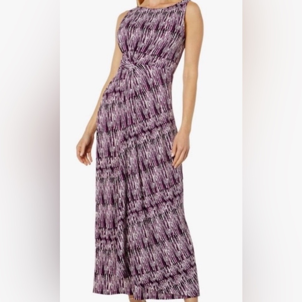 Tommy Bahama Purple and Black Maxi Dress